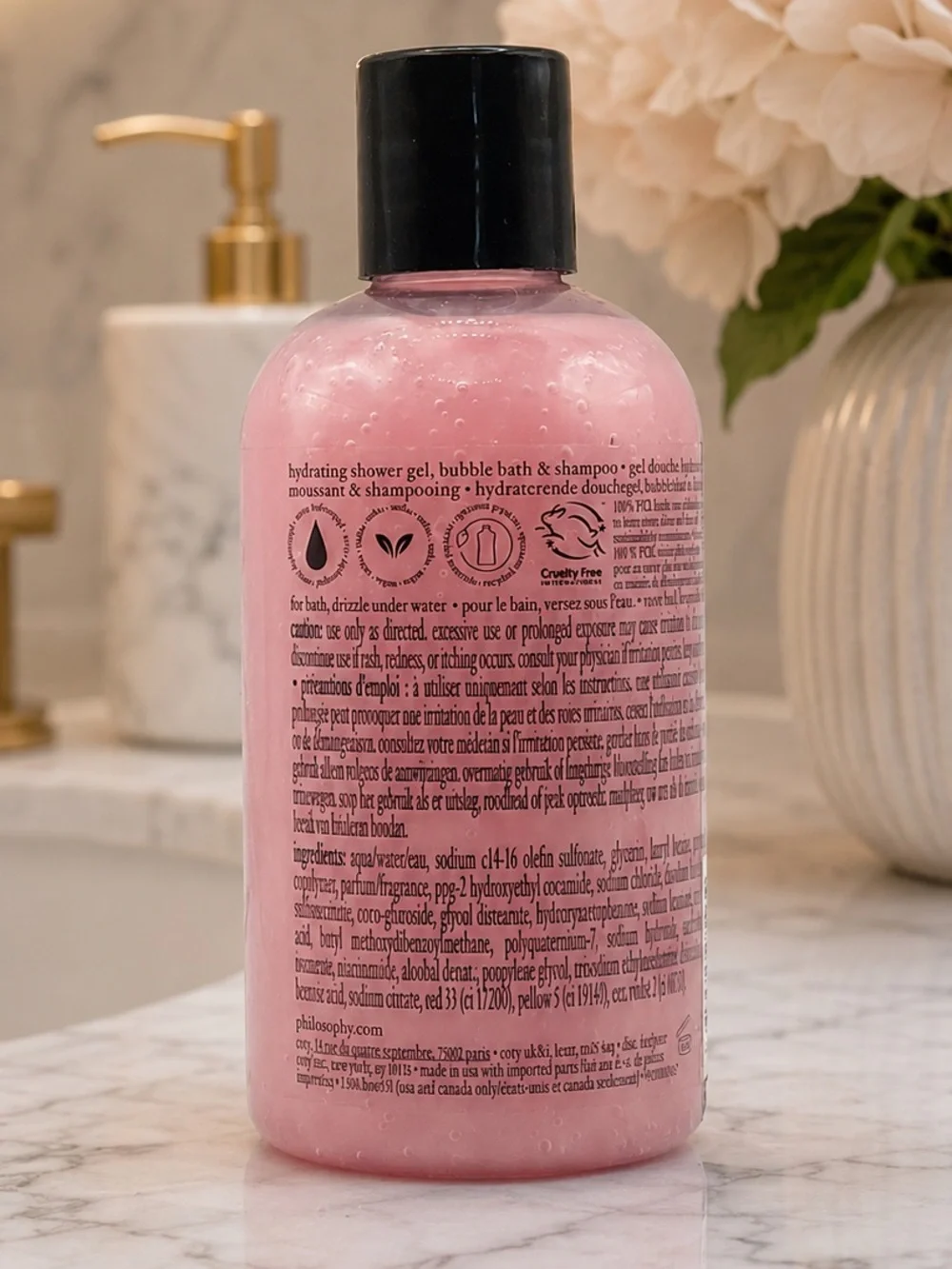 Philosophy Peppermint Stick Hydrating Shower Gel, Bubble Bath & Shampoo  8oz NEW